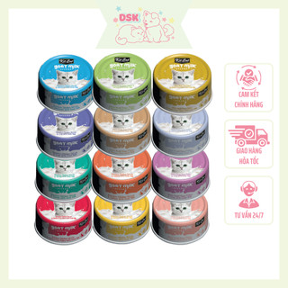Pate sữa dê cho mèo kit cat goat milk - lon 70gr