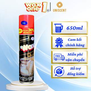 Xịt Bóng WAX ONE - 650ml - Chính Hãng Thái - Xịt Bóng Dưỡng Da, Gỗ, Nội Thất Ô Tô, Xe Máy, Nhựa Đen