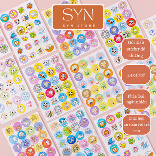  Sticker khen thưởng học sinh dán sổ cute dễ thương giá rẻ bảng decal dán học sinh 