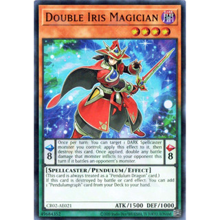 [ Dưa Hấu Yugioh ] Lá bài thẻ Double Iris Magician – Ultra Rare - Tặng bọc bài nhựa bảo quản