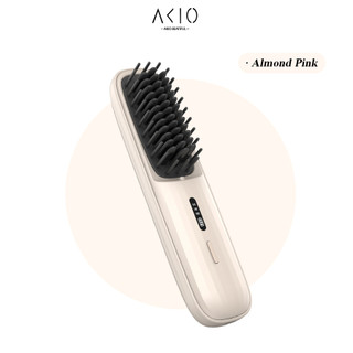 Lược điện chải tóc AKIO Beauty không dây pin 5000 Mah 3 mức nhiệt chải thẳng, uốn cụp tạo kiểu đa năng