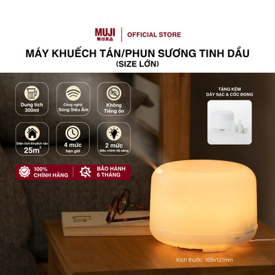 Máy Khuếch Tán/Phun Sương Tinh Dầu Size Lớn 168x121mm MUJI