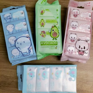 Set 8 Gói Khăn Ướt Mini Bỏ Túi