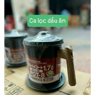 Ca lọc dầu ăn inox 304 - ca lọc có lưới lọc cặn 1.7l