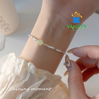 Vòng tay nữ bạc s925 thương hiệu vanzzy jewelry, lắc tay bạc thiết kế phong cách cá tính s6607