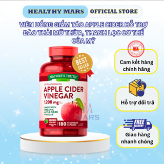 VIÊN UỐNG GIẤM TÁO APPLE CIDER HỖ TRỢ ĐÀO THẢI MỠ THỪA, THANH LỌC CƠ THỂ CỦA MỸ - HEALTHYMARS