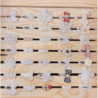 Kẹp tóc ren style Hàn - Kẹp tóc tiểu thư cho bé
