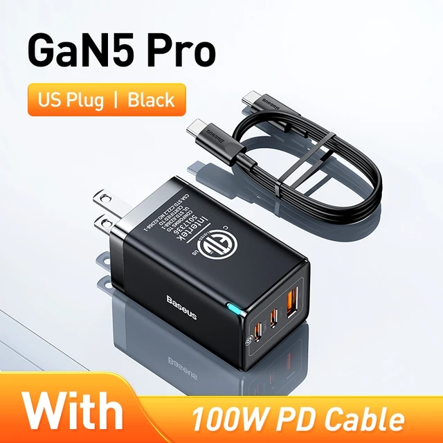 Sạc nhanh Baseus Gan5 Pro 65W USB và Type C (sạc nhanh PD 3.0, QC 4.0)