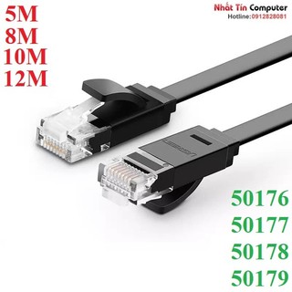 Dây cáp mạng đúc sẵn dẹt cat6 dài 5m-12m 26awg ugreen cao cấp