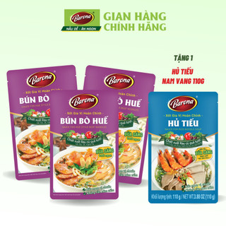 Gia Vị Bún Bò Huế Barona 110g, Mua 3 gói Tặng 1 gói Gia Vị Hủ Tiếu Hoàn Chỉnh Barona 110g