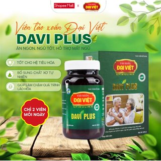 Tảo xoắn Đại Việt Davi Plus viên uống dành cho người cao tuổi, giúp ăn ngon ngủ tốt, giảm căng thẳng