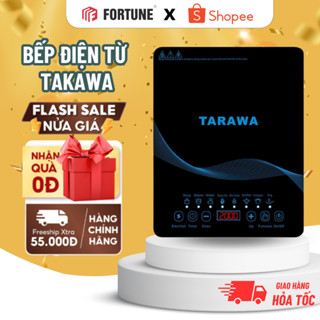 Bếp Điện Từ Đơn Tarawa Nhật Bản Cao Cấp - Bếp Từ FORTUNE Công Suất 2200W Tiết Kiệm Điện, 8 Chế Độ