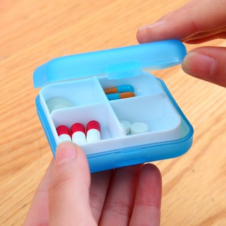 Hộp đựng thuốc mini chia ngăn - hộp đựng thuốc y tế mini 4 ngăn - tizz - vgd33