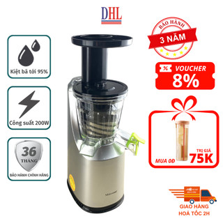 Máy ép trái cây, máy ép chậm Mitomo EC-55 chính hãng bảo hành 3 năm toàn quốc, xuất xứ thái lan