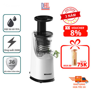 Máy ép trái cây, máy ép chậm Mitomo chính hãng bảo hành 3 năm toàn quốc xuất xứ Thái Lan