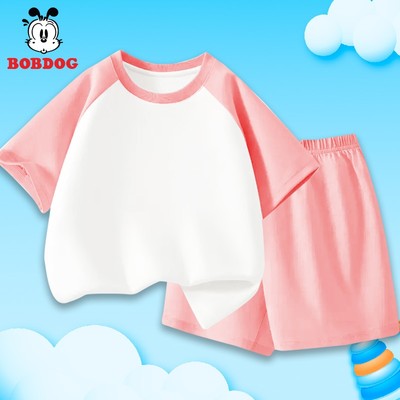 Bộ đồ cộc phối cho bé BOBDOG quần áo trẻ em cute chất liệu cotton thoáng mát mềm mịn cho bé