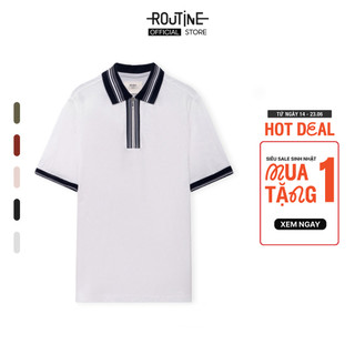 Áo Polo Nam Tay Ngắn Phối Màu Form Fitted - Routine 10F22POL024R1