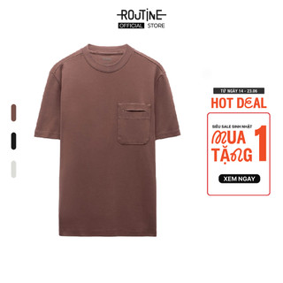 Áo Thun Nam Tay Ngắn Cổ Cao Túi Trang Trí Form Fitted - Routine 10F23TSS017