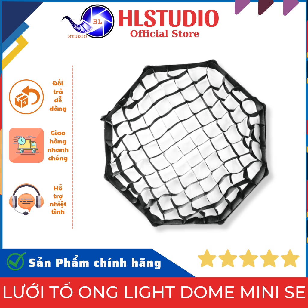Lưới Tổ Ong Light Dome MINI SE - HL Studio - Aputure - Chất Liệu Bền Vững