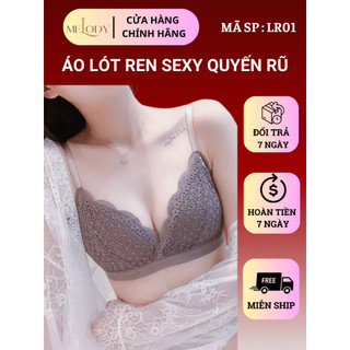 Áo lót nữ nâng ngực không gọng đệm mỏng, chất Su mềm mại phối ren ngọt ngào - MELODY LR01