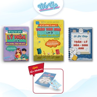 Combo Sách lớp 9 - Chương trình mới: Sổ đề cương Toán Văn Anh 9, Sổ tay học giỏi Lý Hóa 9 và Sổ ghi chép 5 môn