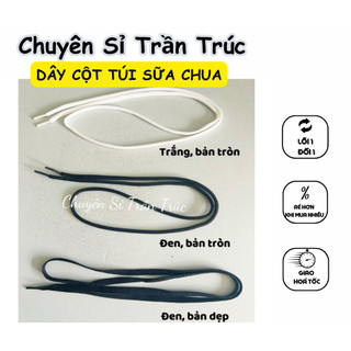 1 sợi Dây cột túi sữa chua, dây giày, dây cột túi không cần dùng thun dài 1 mét 2, dây buộc túi sữa chua