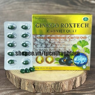 Hoạt huyết dưỡng não GINKGO BILOBA CAO VIỆT QUẤT 1200mg  giúp bổ não, tăng cường trí nhớ - Hộp 100 viên
