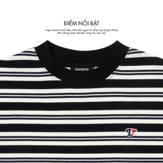Áo thun Levents Stripes Tee 100% Cotton Unisex T-shirt Oversized