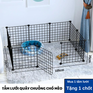 TẶNG KÈM CHỐT - Lưới Quây Chuồng Chó Mèo, Tấm Lưới Thép Sơn Tĩnh Điện Quây Chuồng Thú Cưng