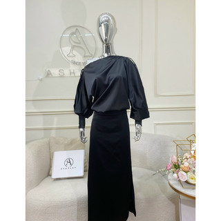 Set lụa lệch vai 𝐀𝐒𝐇𝐘𝐋𝐄𝐘
