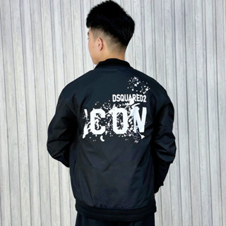  Áo Gió Nam DSQ AG 541 In Chữ ICON Vẩy Sơn Màu Đen Thời Trang Nam Mẫu Mới 