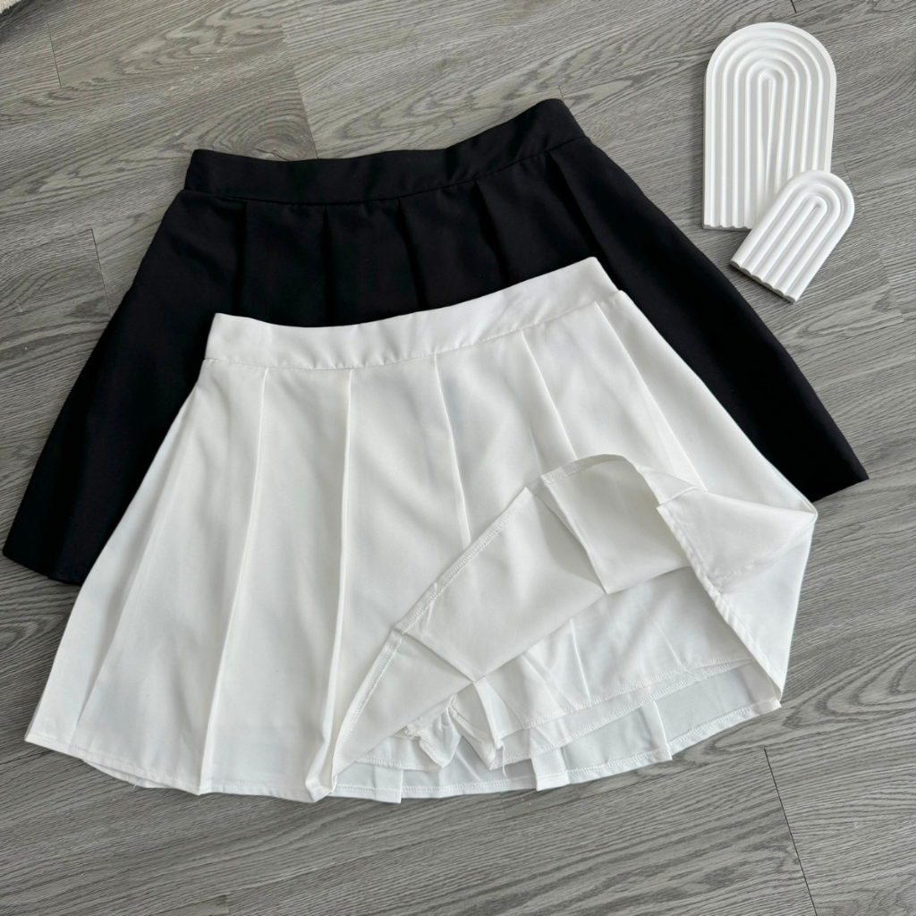 Chân Váy Tennis Bigsize Nữ Dáng Xếp Ly Ngắn Xòe Lưng Chun Có Quần Bảo Hộ Vải Tuyết Mưa CV10 | BigBuy360 - bigbuy360.vn