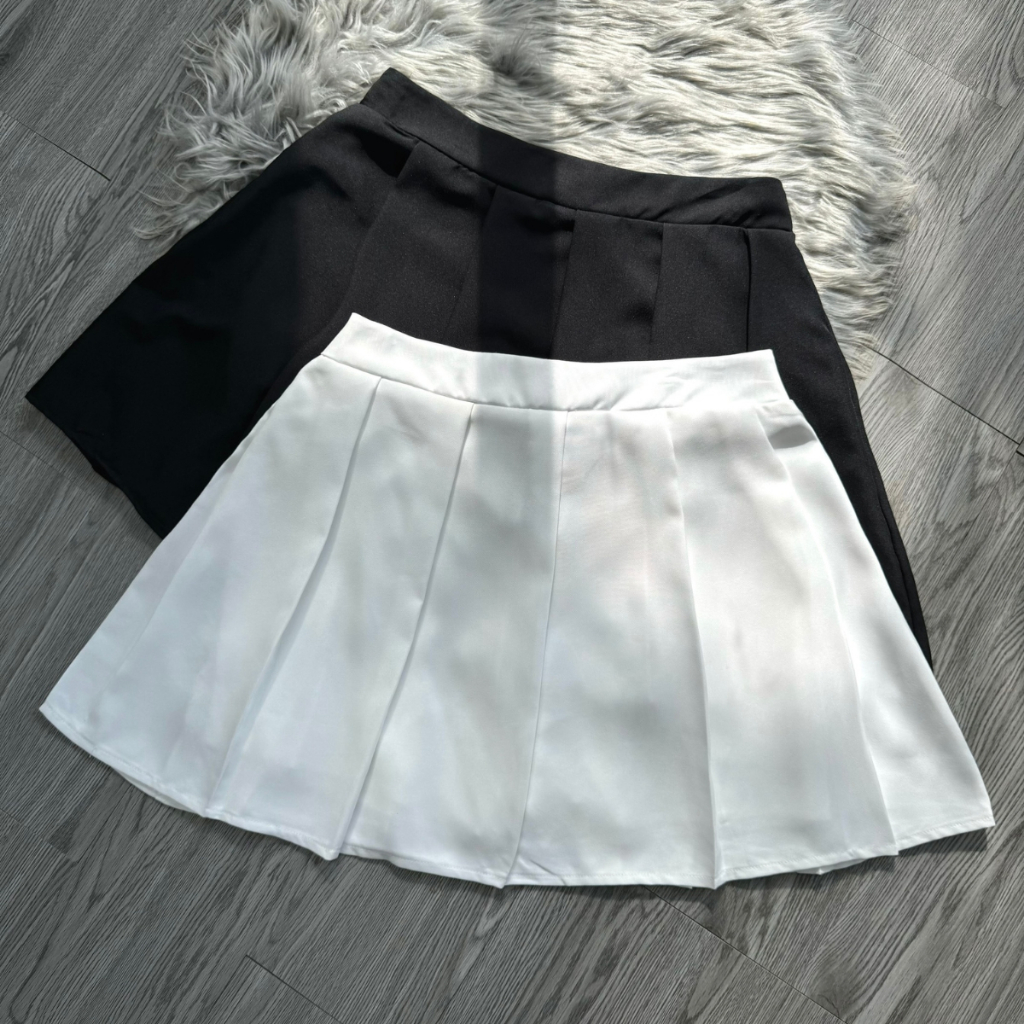 Chân Váy Tennis Bigsize Nữ Dáng Xếp Ly Ngắn Xòe Lưng Chun Có Quần Bảo Hộ Vải Tuyết Mưa CV10 | BigBuy360 - bigbuy360.vn