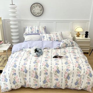 Bộ chăn ga gối cotton organic các mẫu hoa DREAMHOME