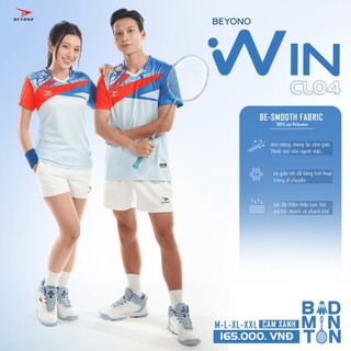 Áo cầu lông nữ, áo cầu lông nam Beyono Win CL04