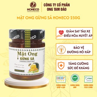 Mật Ong Gừng Sả HONECO 250g - Tăng cường sức đề kháng, làm ấm cơ thể. phòng ngừa cảm cúm, cảm lạnh.