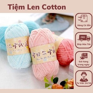 Len Nhung Chenille 2mm - len nhung mềm