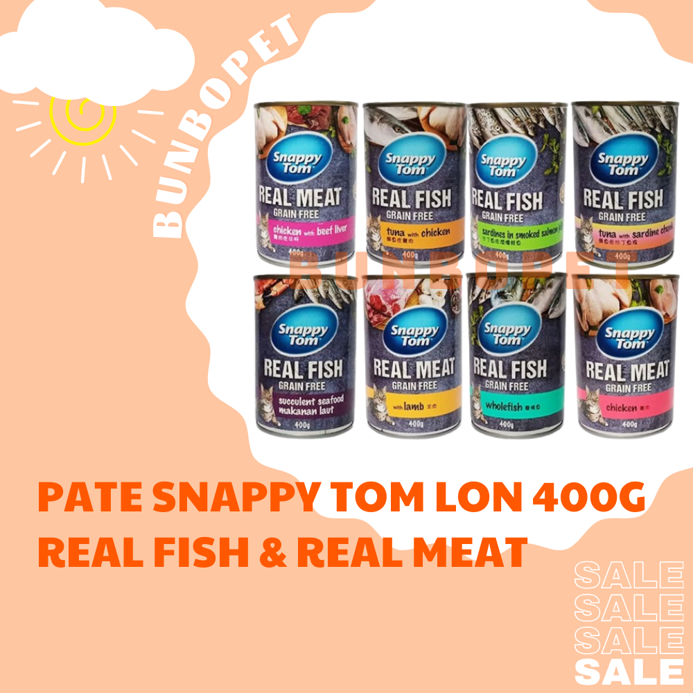  Pate Snappy Tom Real Fish & Real Meat Cho Mèo - Pate Cho Mèo Snappy Tom Từ Cá & Thịt Thật 