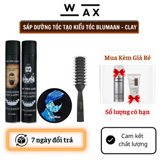 Sáp vuốt tóc nam cao cấp blumaan tê giác keo vuốt tóc the pro lock 420ml tặng lược