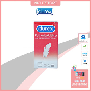 (Che tên) Bao Cao Su Durex Fetherlite Ultima 52mm Siêu Mỏng Cực Thật Hộp 12 Cái