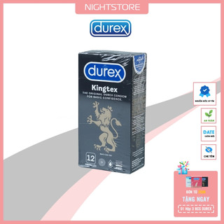(Che tên) Bao Cao Su Durex Kingtex 49mm Ôm Sát Cực Khít Hộp 12 Cái