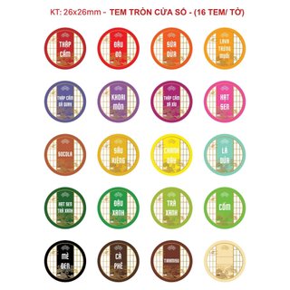 Tem dán nhân trung thu các vị mới nhất 2024