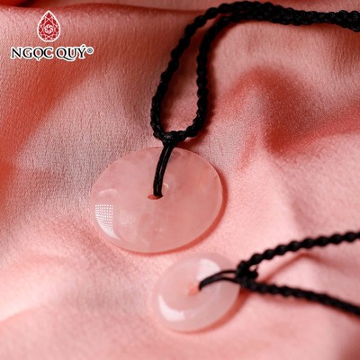 Mặt dây chuyền đồng điếu thạch anh hồng - Ngọc Quý