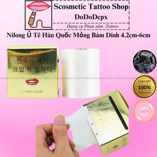 Cuộn nilong hàn quốc dễ bám, Màng Nilong ủ tê lông mày, môi, mí Kích Thước 4,2mmx(200 m/cuộn)