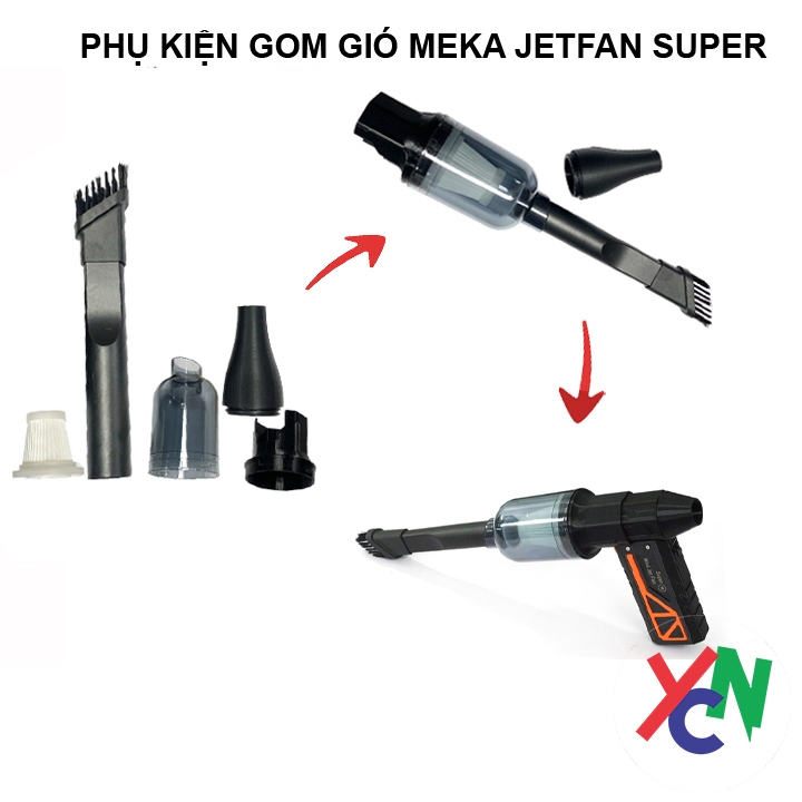 Bộ Phụ kiện hút bụi chuyên dụng cho quạt phản lực MEKA JETFAN SUPER