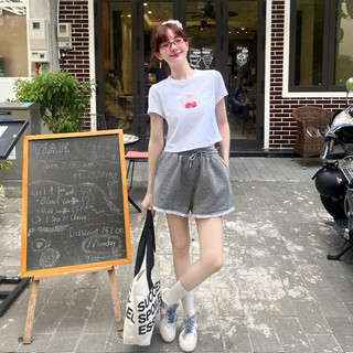 Áo croptop/babytee in hình trái cherry | PINA TOP | SECODEE