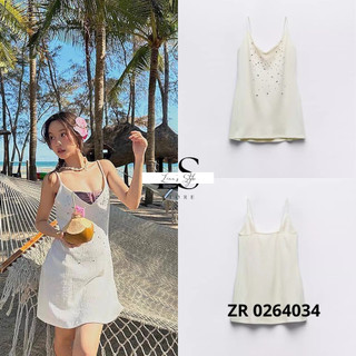Váy dây mini đính đá TQXK mẫu mới 2024 thời trang minimalism hot girl trẻ trung | Order