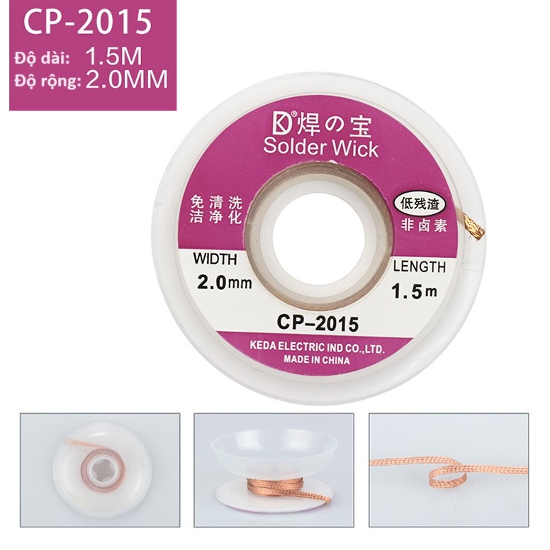 Dây hút thiếc Solder Wick CP-2015 1.5m