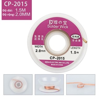 Dây hút thiếc solder wick cp-2015