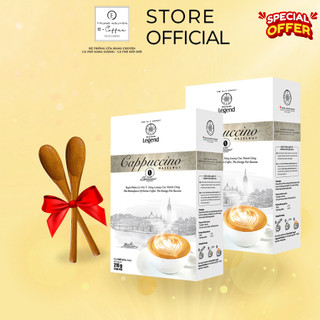 Combo 2 hộp cà phê cappuccino hazelnut trung nguyên legend 16151 - hộp 12 gói x 18g